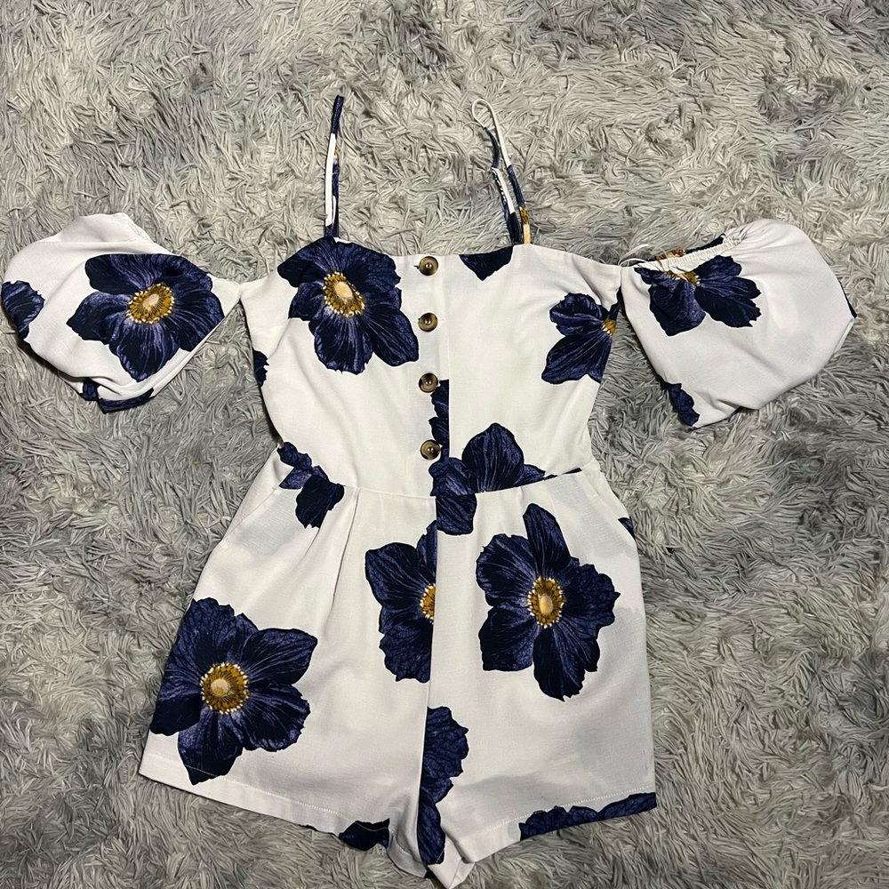 Floral Off The Shoulder Top
